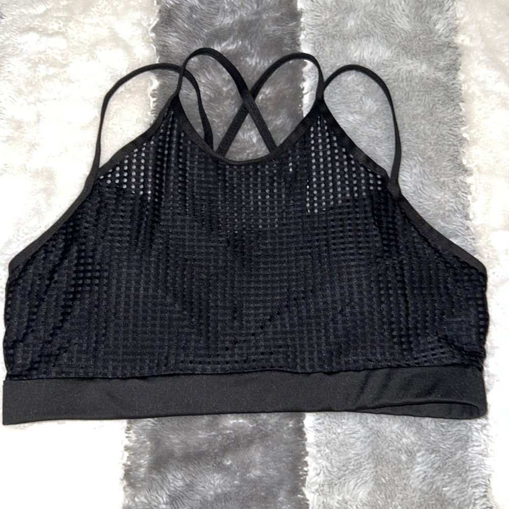 Fishnet sports bra